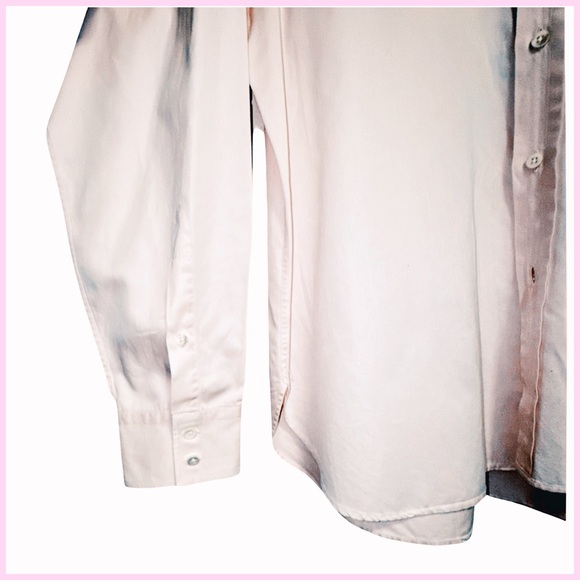 Brioni Men’s Pure Cotton Dress Shirt. Pink. 44” x 17.5” - Picture 7 of 12